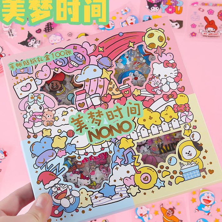 

VMSV1369 XC26619 STIKER NONO ISI 100pc MOTIF RANDOM KEMASAN BOX BARANG READY STCOK