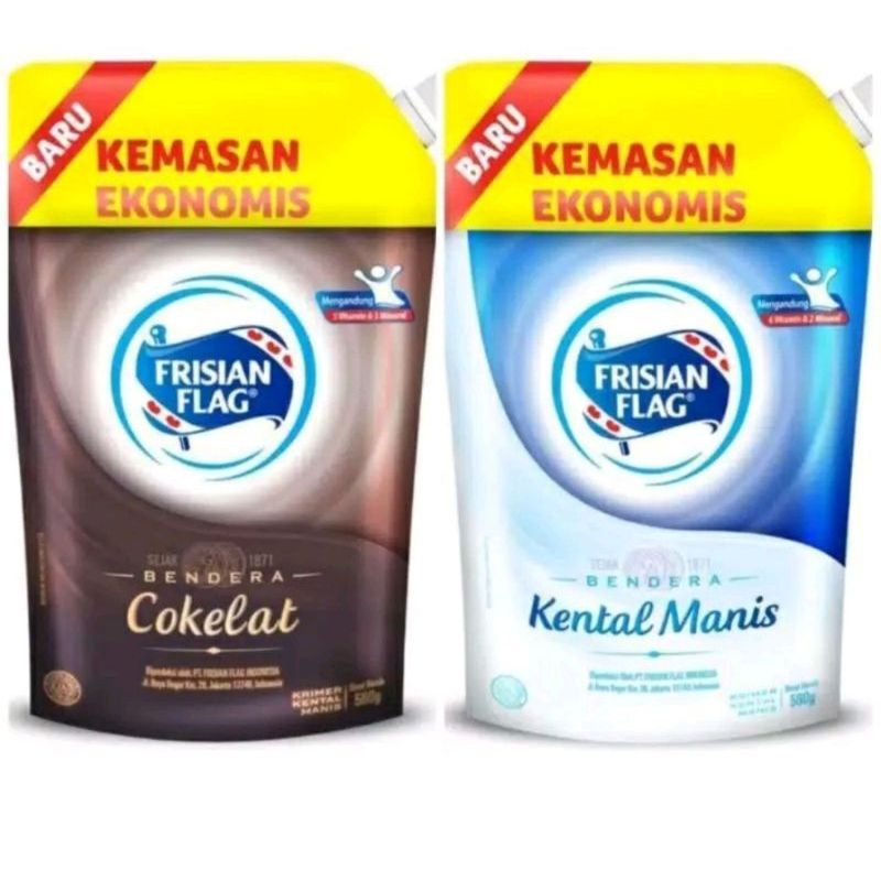 

Frisian flag susu kental manis coklat pouch 545gr