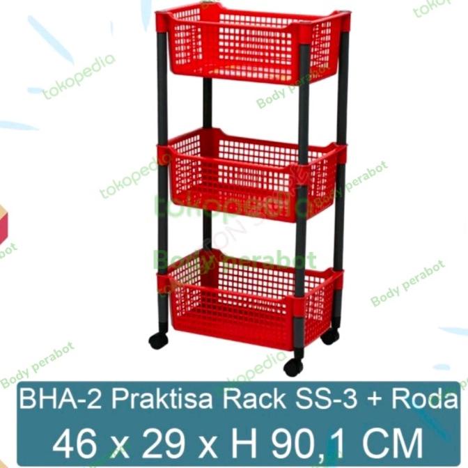 Promo Rak Salon Susun 3 Roda Praktiska Basichome By Lion Star Bestq