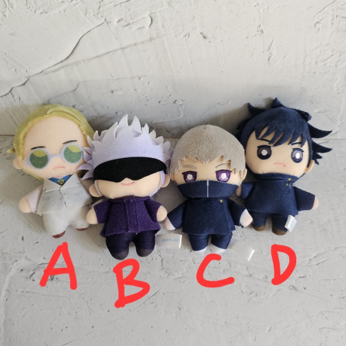 PROMO BALLCHAIN MASCOT PLUSH JUJUTSU KAISEN GOJO NANAMI MEGUMI INUMAKI TERLARIS