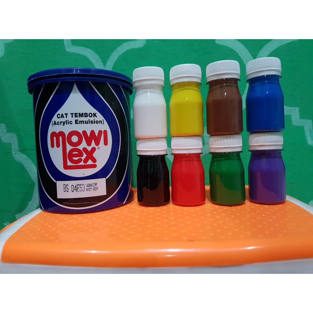 

MT3 CAT AKRILIK 100% MOWILEX UNTUK LUKIS KALIGRAFI DEKORASI HIASAN MUSHAF UKURAN BOTOL 50 ML UH9