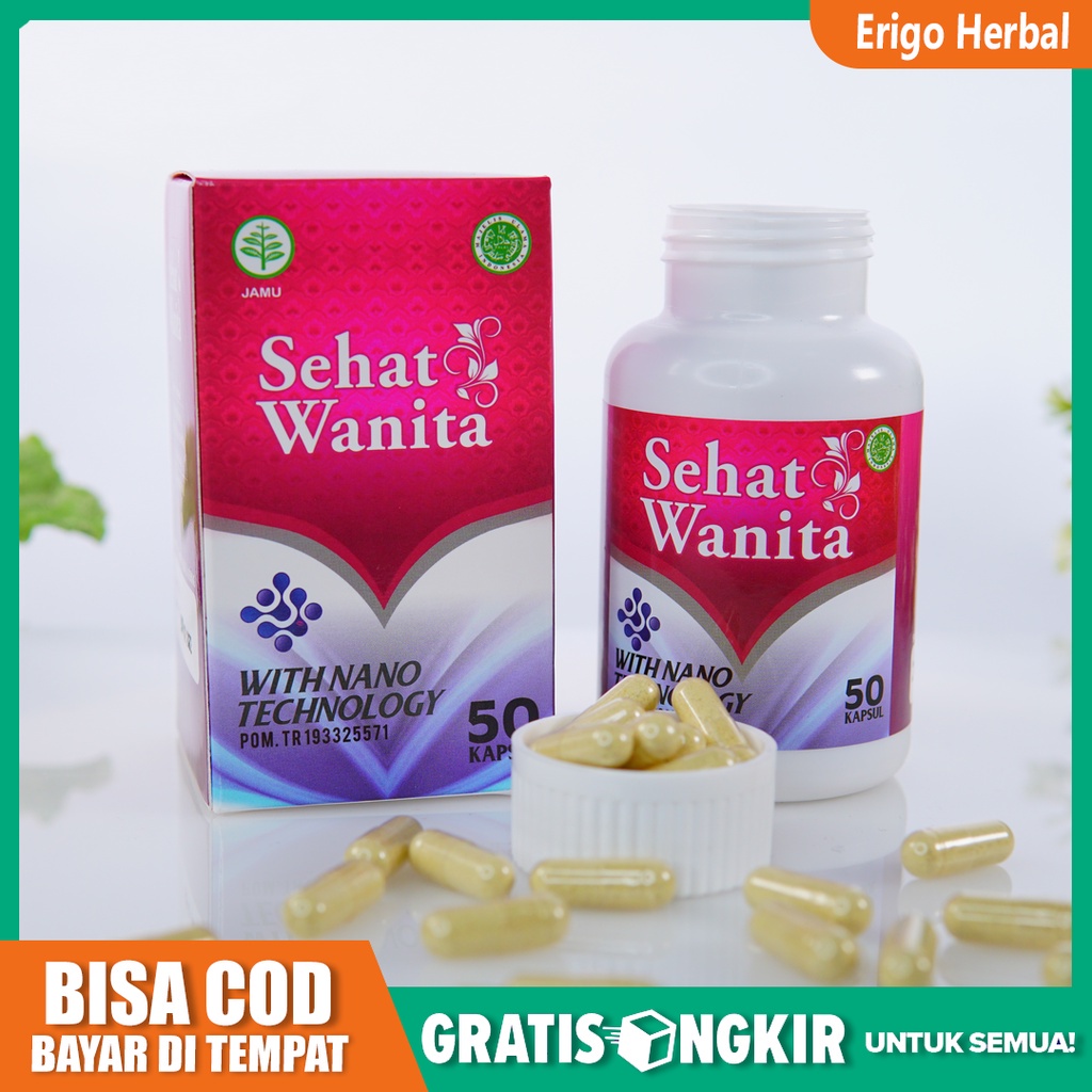 Obat Herbal Mengatasi Bibir Vagina Bengkak Sebelah / Pagina Meradang/  Sehat Wanita 50 dan 100 Kapsu