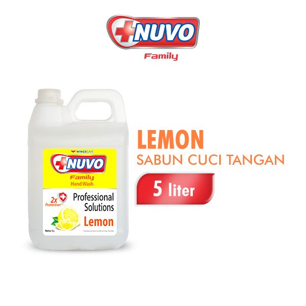 NEW NUVO Hand Wash Sabun Cuci Tangan Professional Lemon Jerigen 5 Liter
