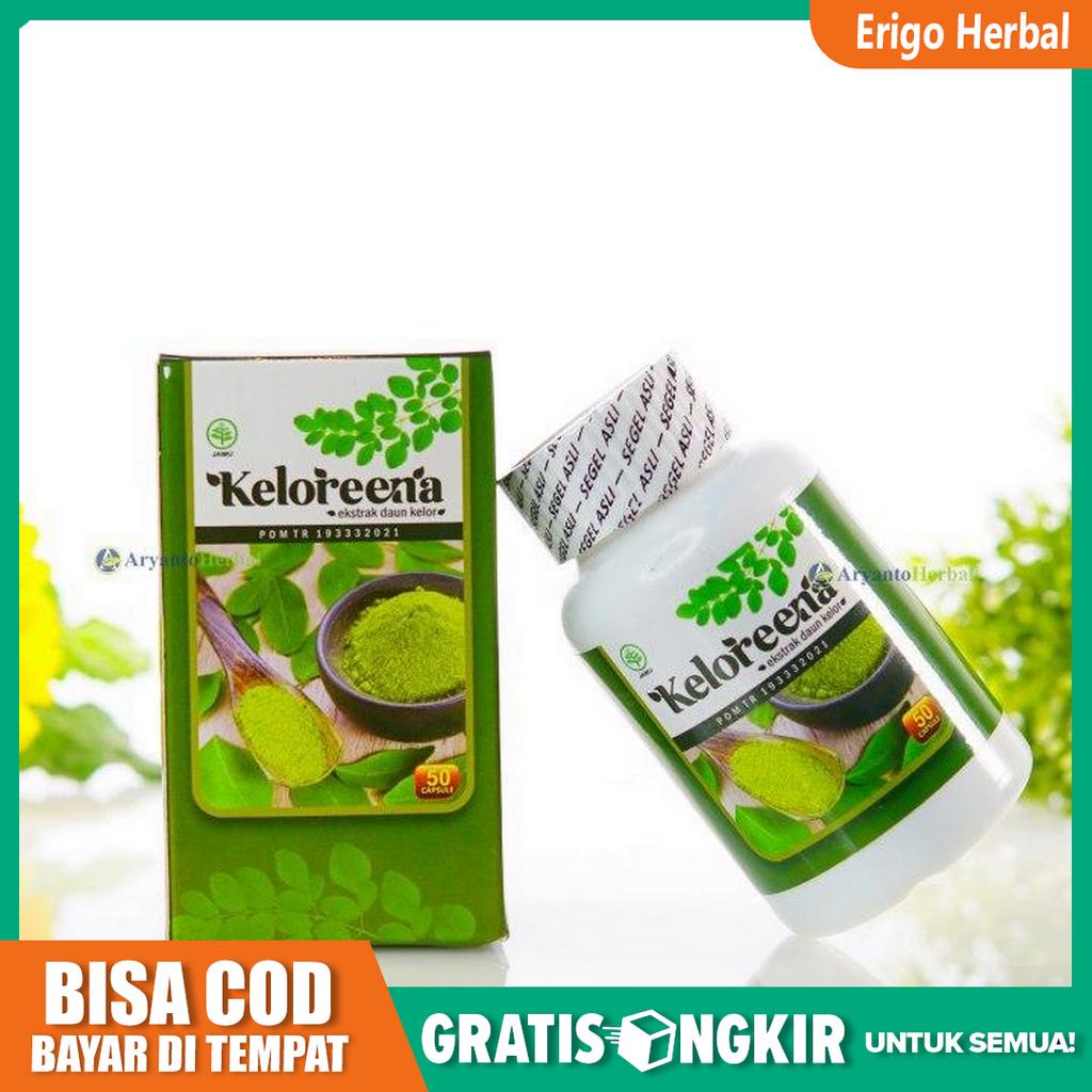 Keloreena Isi 100 Kapsul Asli - Kapsul Ekstrak Daun Kelor, Keloreena / Kelorena Tangerang Bisa COD