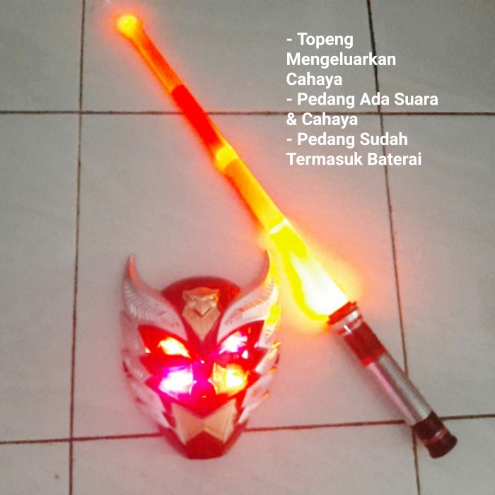 Terlaris Mainan Set Topeng Dan Pedang Bima X - Mainan Anak Topeng Pedang Bima X