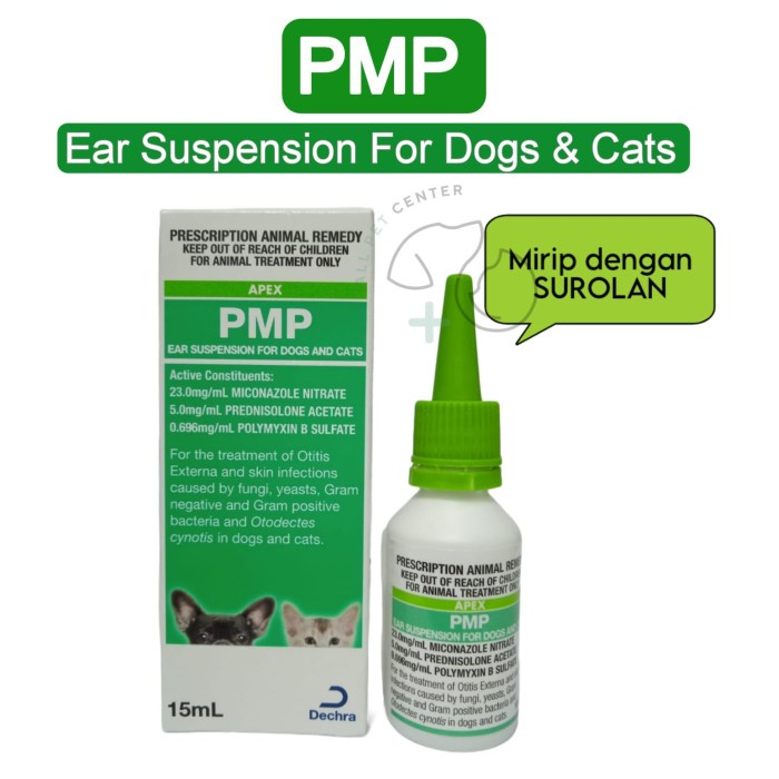 Tetes Telinga Anjing Kucing PMP Ear Suspension Mirip SUROLAN