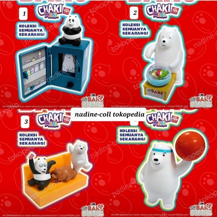 PROMO NEW CHAKI KIDS MEAL KFC WE BEAR BARES TERLARIS