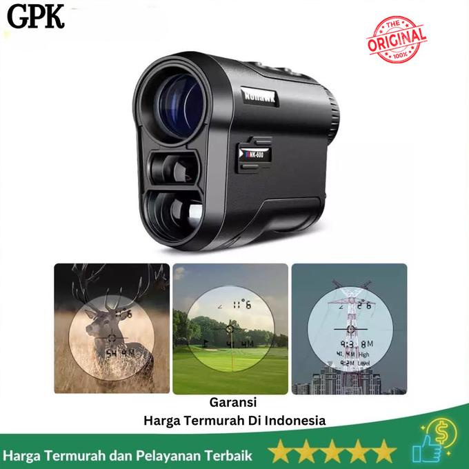 Nohawk Laser Range Finder Teropong Pengukur Jarak NK-600 Rangefinder