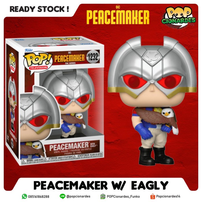 HOT SALE FUNKO POP DC - PEACEMAKER - PEACEMAKER W/ EAGLY #1232 TERMURAH