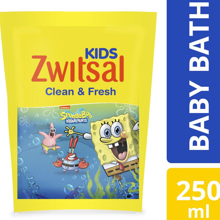 [KODE036JDN8] Zwitsal Kids Bath Sabun Mandi Cair Anak Clean and Fresh Blue 250Ml 159♞