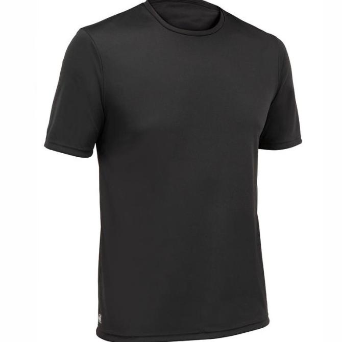 Olaian Kaos Hitam Selancar Anti-UV Pria Decathlon - 8544544