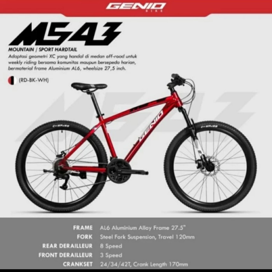 sepeda gunung 27,5 GENIO M 543 by UNITED