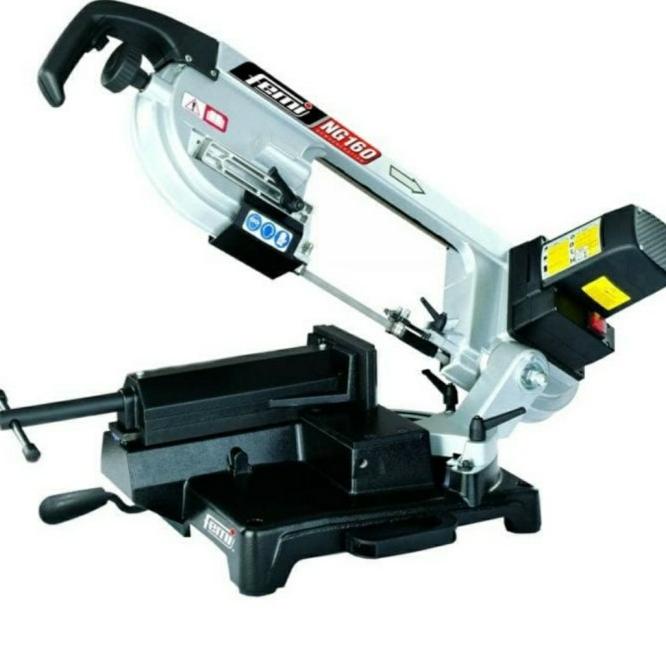 Mesin Gergaji Potong Besi Ng160 Femi Portable Bandsaw Max 160Mm