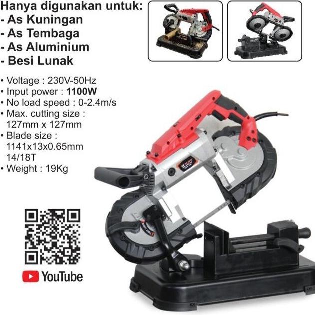 Aldo 2103 - Mesin Bandsaw Potong Besi Metal Gergaji Duduk Band Saw