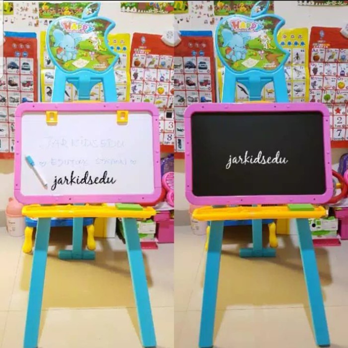 

Best Seller Papan Tulis Anak Learning Easel Board Papan Belajar Dua Sisi Magnetic