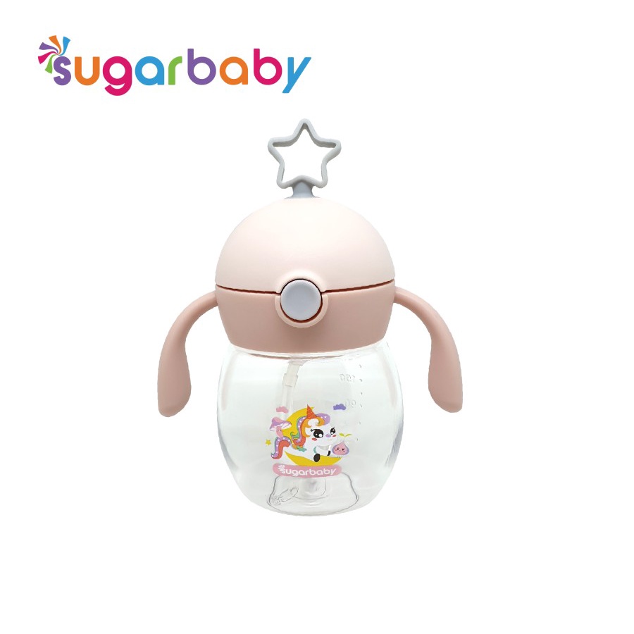 Sugar Baby TRITAN Sippy Cup Star (280 ml , 9 mo+) - Soft Pink