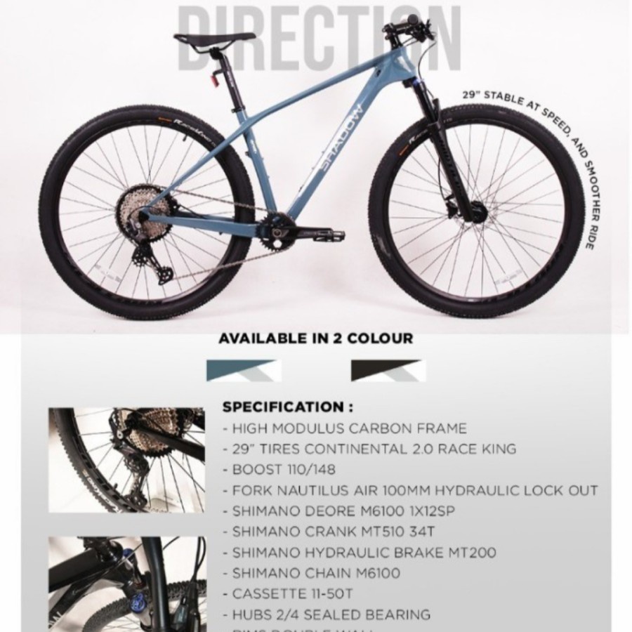 Sepeda Gunung CARBON 27,5/29 UNITED SHADOW BONE