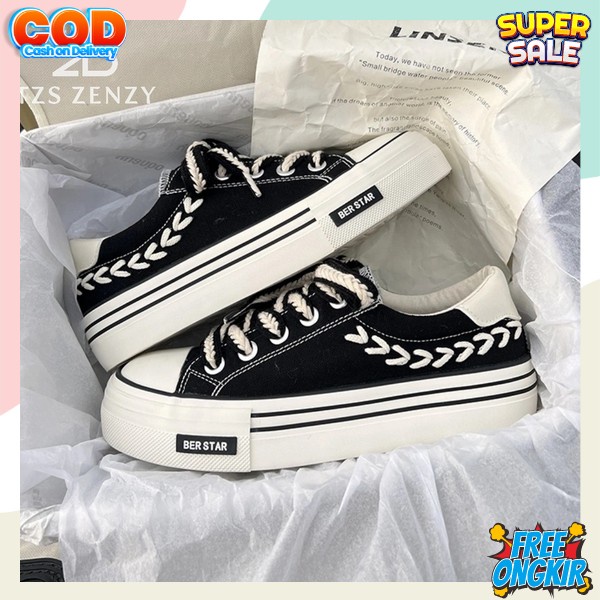 Sepatu Cat Wanita Spatu Ket Cewek Korean Style Srpatu Cewe Original Spatu Skolah Terbaru Sneakers Re
