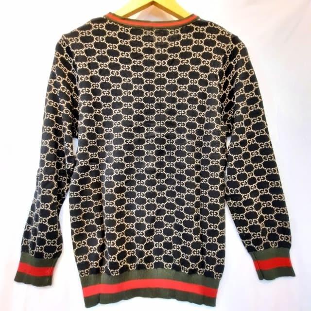 BAJU ATASAN RAJUT WANITA IMPORT NAGITA GUCCI SWEATER KNIT BROWN MODEL