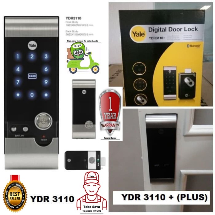 Best Seller Kunci Pintu Digital Yale Ydr 3110 / Digital Door Lock Ydr 3110