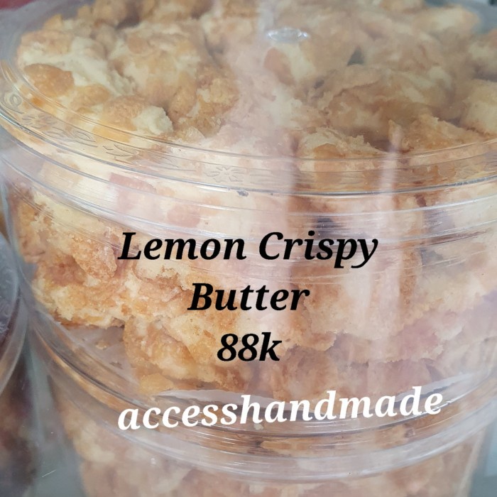 

Kue kering Lemon Crispy cookie Fresh pesanan Hampers CNY Natal Lebaran