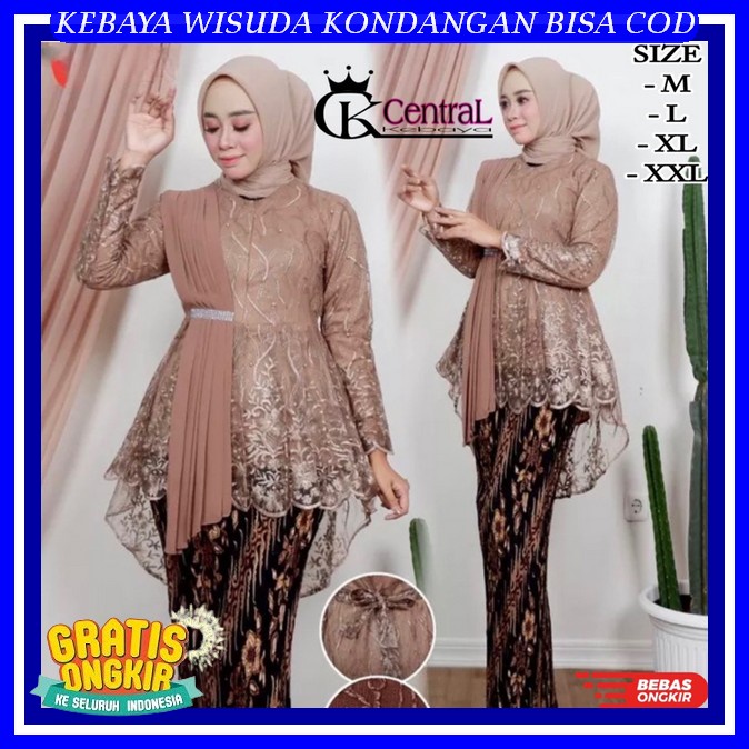 Kutubaru Anak Perempuan Lengan Panjang Pendek Baju Lamaran Wanita Modern Terbaru Brukat 2023 Baju Ko