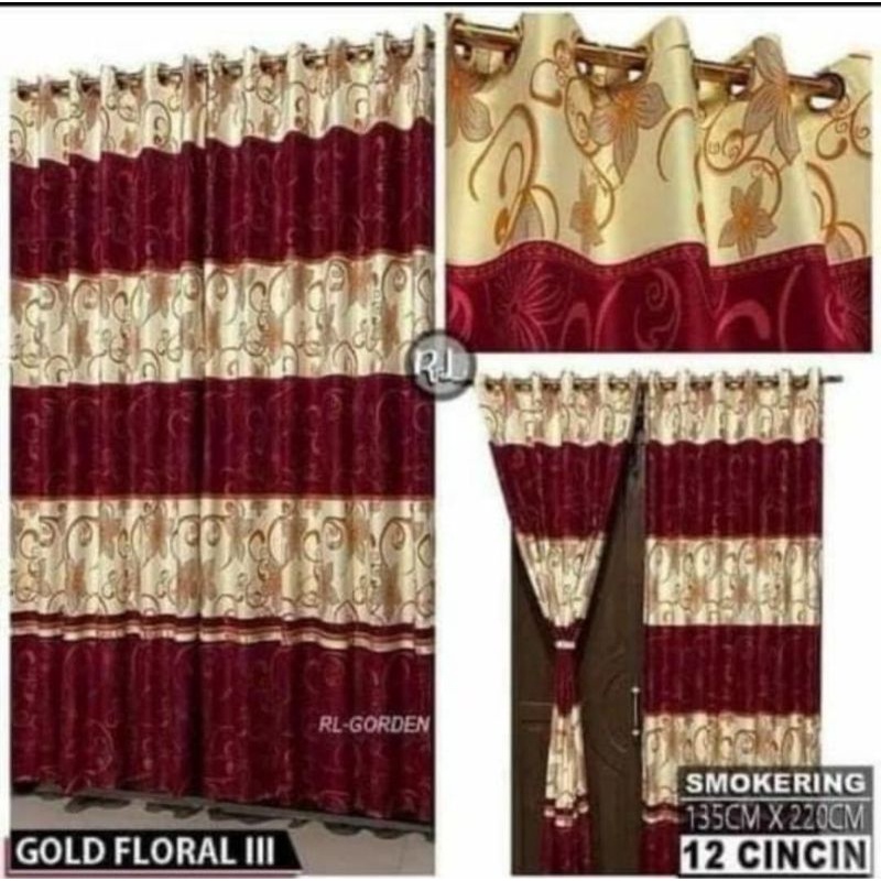 Gorden Gold Floral III