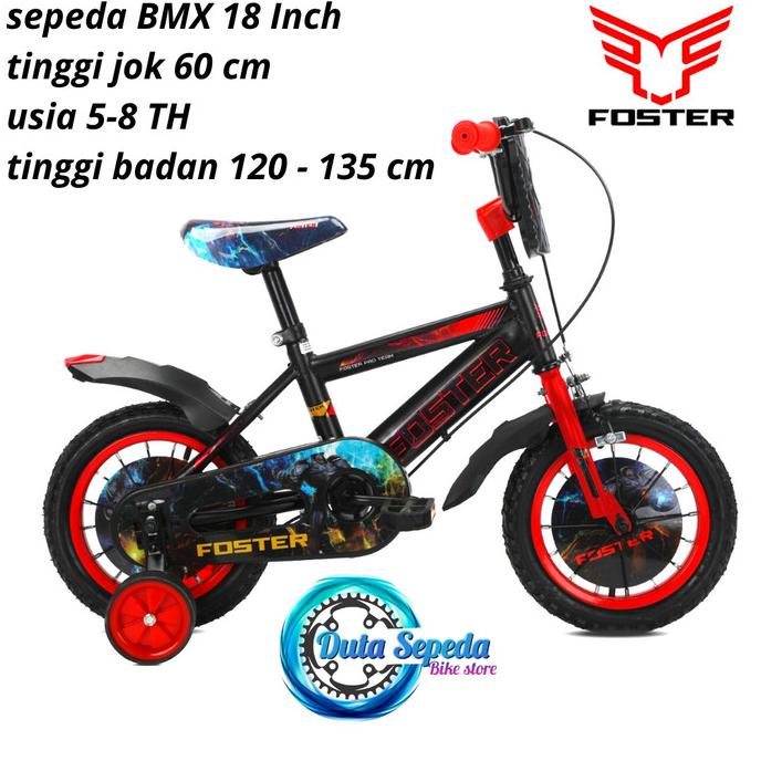 Amu Sepeda Anak Laki 18 Inch Ban Besar Untuk Usia 5 - 8 Tahun Bestq