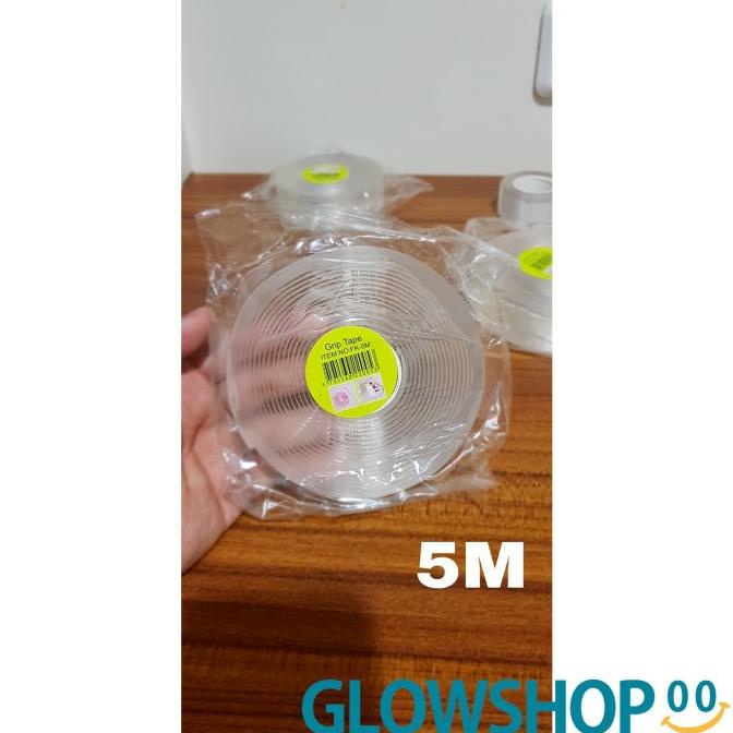 

New Nano Magic Double Tape Bening Tahan Air / Washable Acrylic - 5M