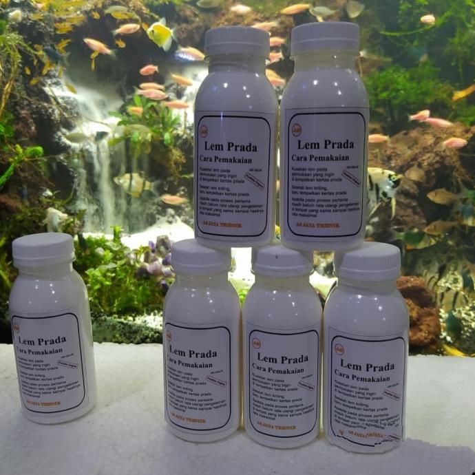 

6,6 (100Grm) Lem Adhesive Lem Perekat Foil Prada Gold Silver Lem Gilding