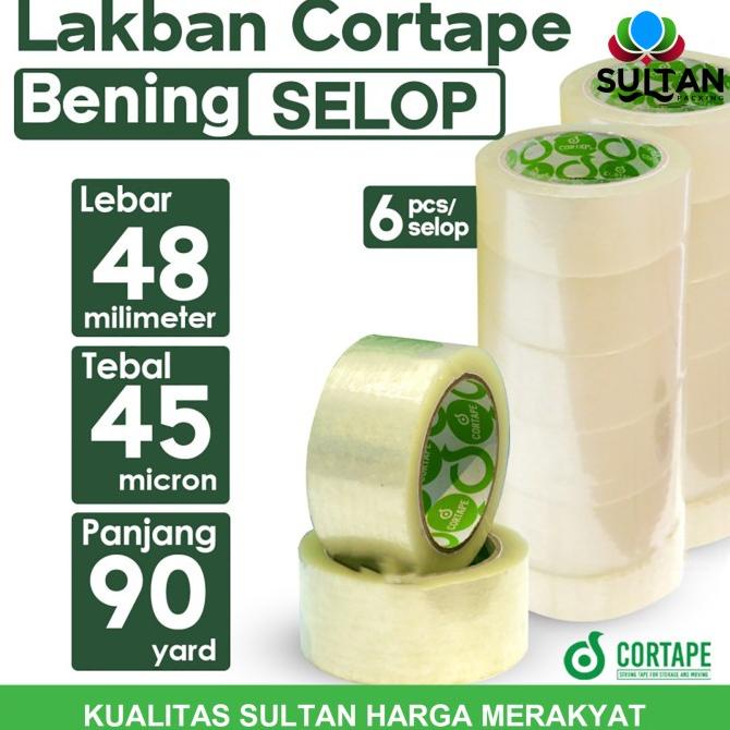 

Sale Lakban Cortape Bening 48 Mm X 90 Yard Setara Daimaru Satu Selop