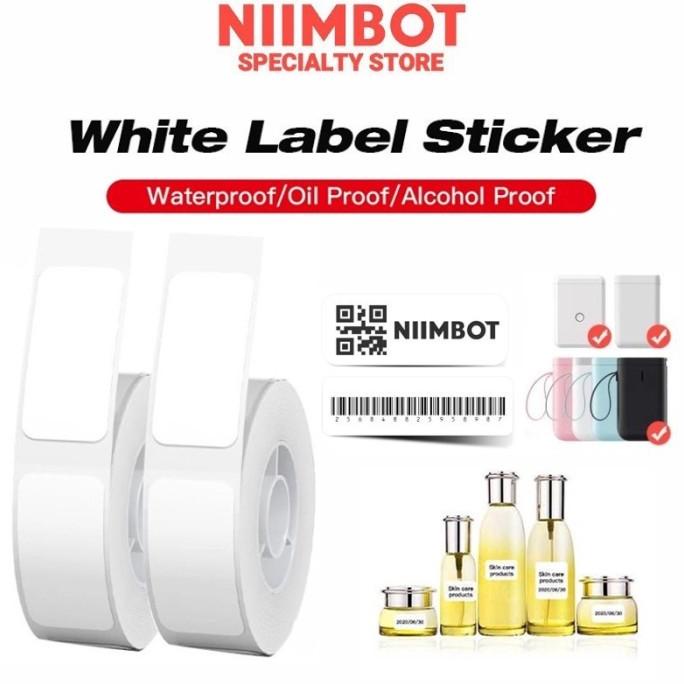 

6,6 Niimbot D11 D101 D110 White Color Label Waterproof Paper Name Sticker