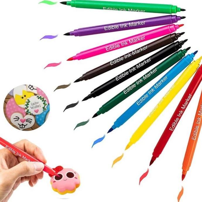 

Limited Edible Ink Marker Single Colors 1 Pcs 2 In 1 Spidol Tinta Dekor Kue