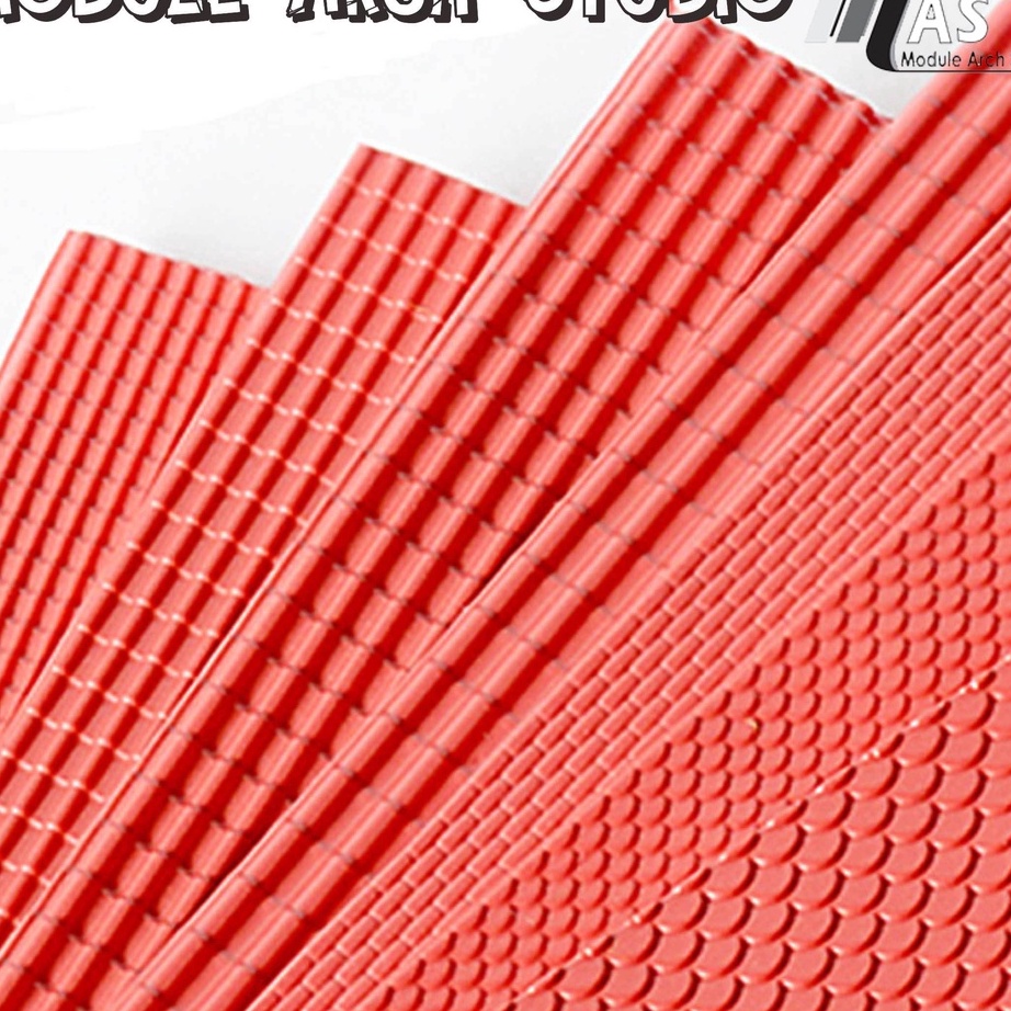 ♗ LX 9543 Maket Genteng Plastik A4 - Maket Dinding Bata A4 - Genteng Maket Terlaku... ♟