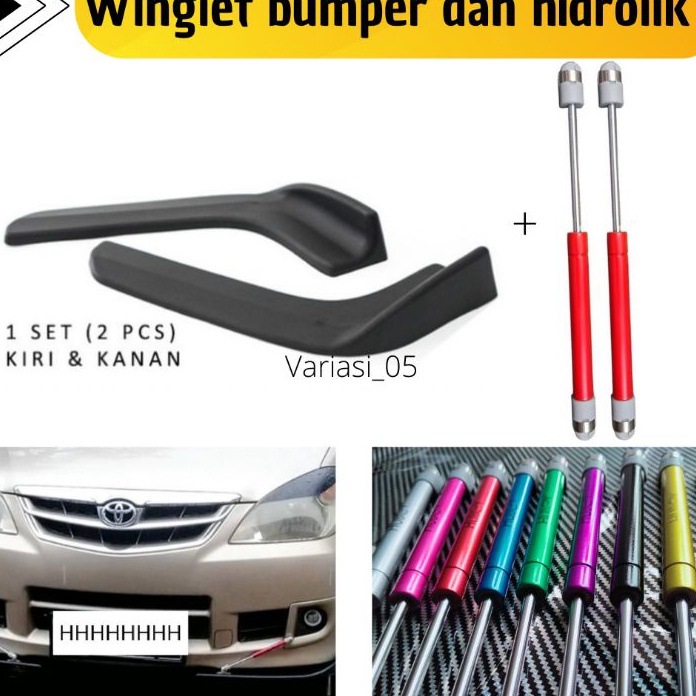 ✤TERLARIS✤ winglet bumper mobil lips bumper + hidrolik mobil variasi warna bus truk sedan agya pick 