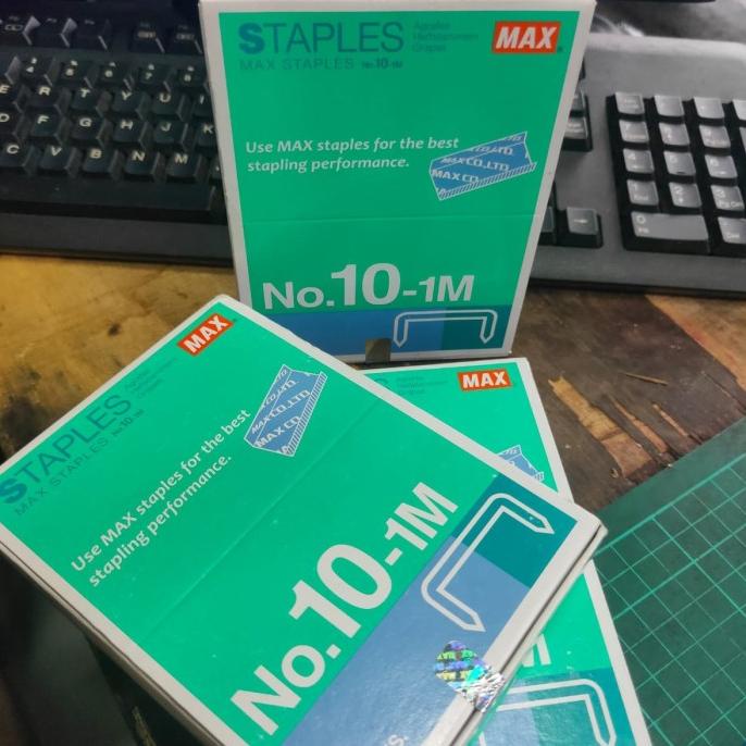 

MAX STAPLES /ISI STAPLES ukuran 10-1M - (PACK)