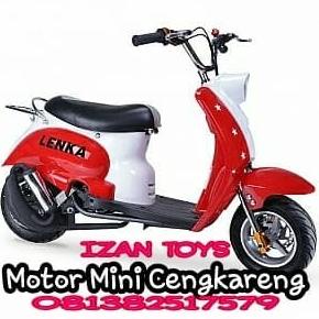 Motor Mini Scoopy Lenka Mc1-Mini Scoopy 50Cc-Hadiah Kado Anak-Merah Original