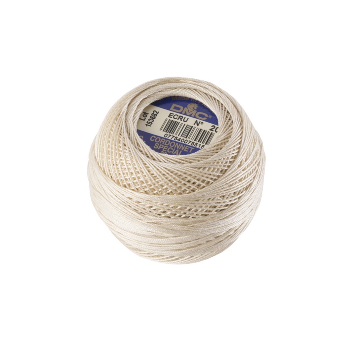 

BENANG CROCHET TATTING DMC CORDONNET SPECIAL ART 151 BLANC ECRU B5200