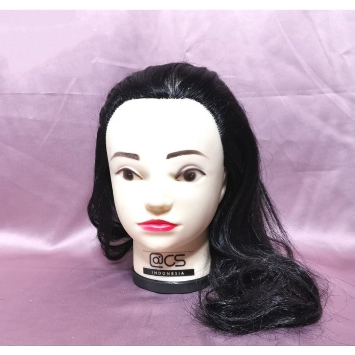 Terlaris Boneka Kepala Manekin Rambut Sintetis Latihan Penata Rambut