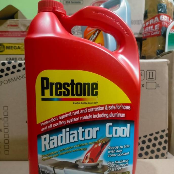 Air Radiator Prestone Coolant 4L (Merah / Hijau)
