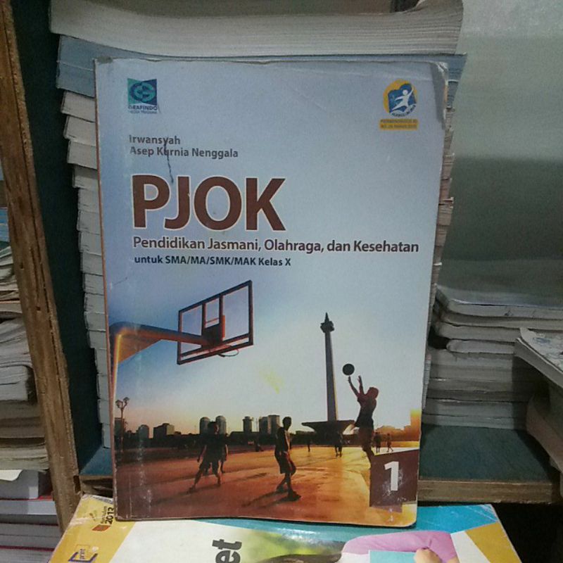 buku bekas PJOK pendidikan jasmani olahraga dan kesehatan untuk SMA kelas 10 penerbit grafindo