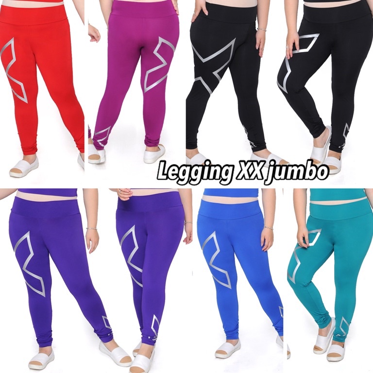 Stok Terbatas.. Legging senam aerobik zumba yoga gym fitness model XX jumbo