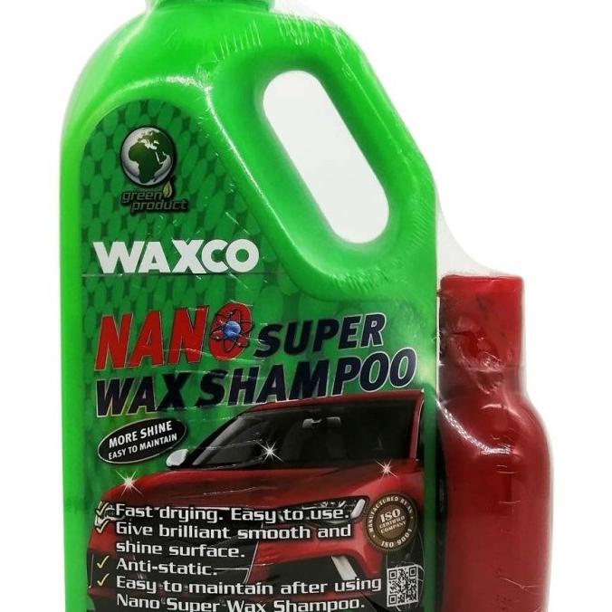 WAXCO NANO SUPER WAX Shampoo 1L + FREE WET LOOK TYRE SHINE 135 ml