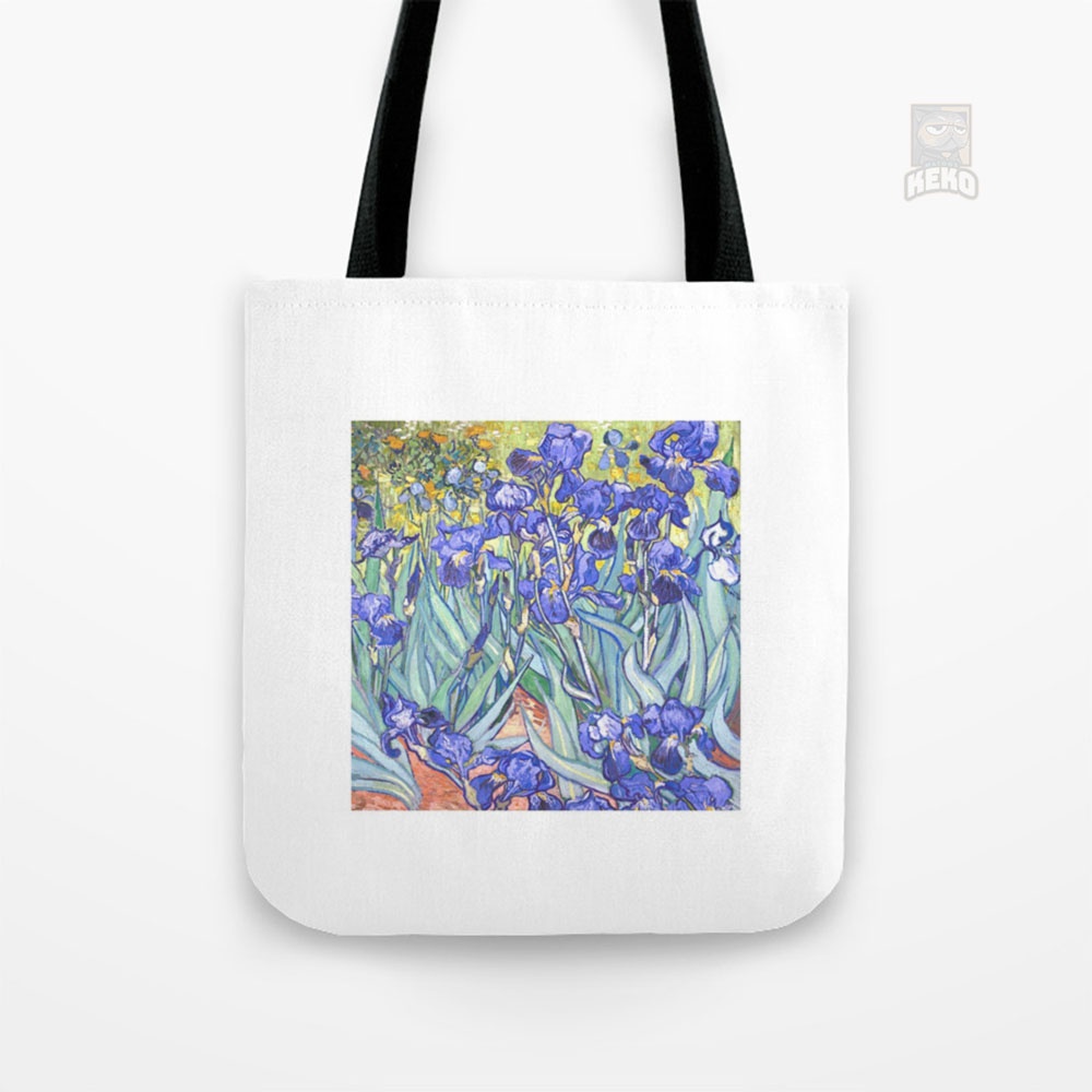 Tote Bag Kanvas Vincent Van Gogh Irises