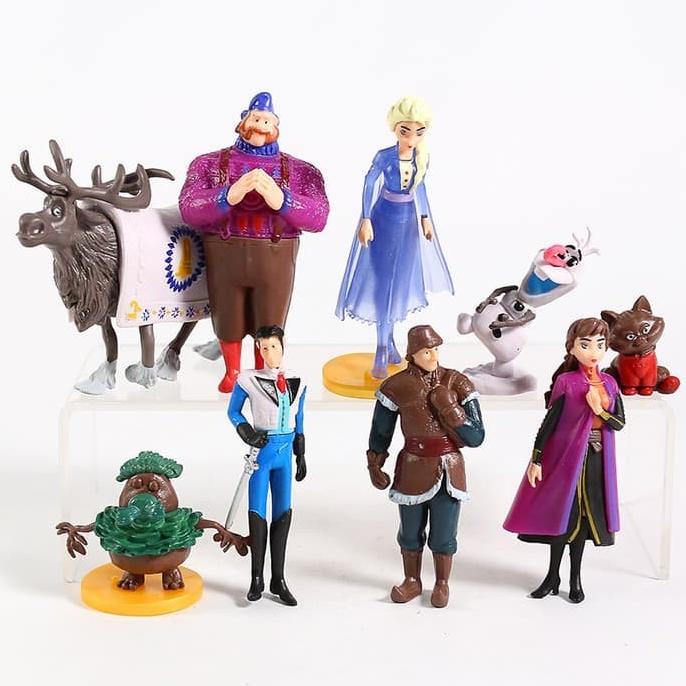 Pajangan Topper Kue Ultah Disney Princess Frozen 2 Elza Anna Olaf Set