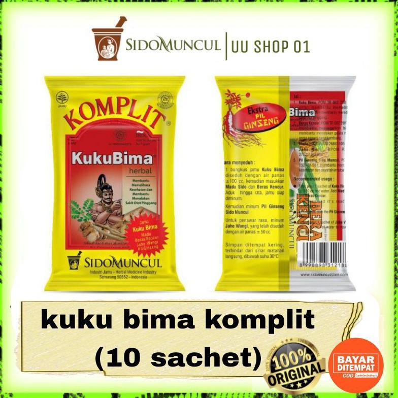 

Best! jamu kuku bima komplit isi 10 sachet ,,