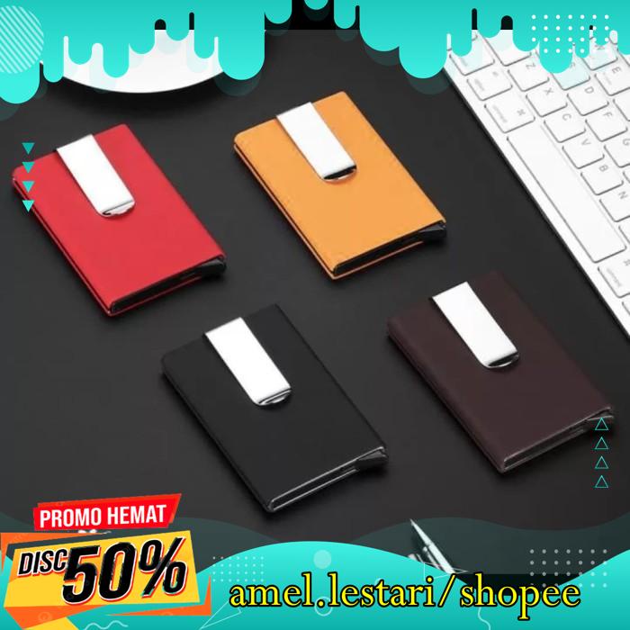 

POP UP CARD HOLDER SMART WALLET / TEMPAT KARTU CLIP DOMPET PINTAR HIGHT CLASS PRODUK !!