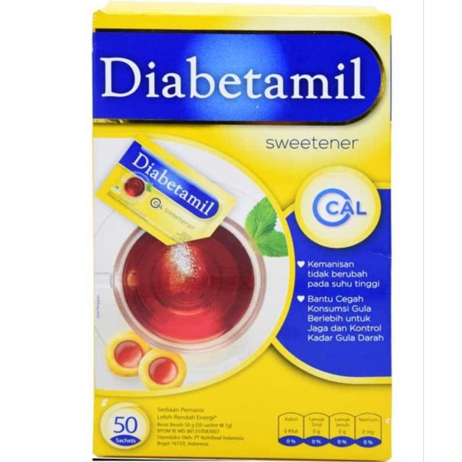 

DIABETAMIL SWEETENER 50's