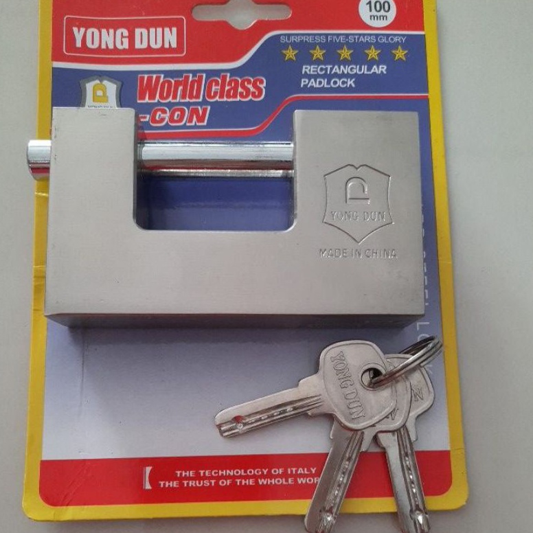 REKOMENDASI. Kunci Gembok tusuk jumbo 100 mm yong dun gembok pintu gembok pagar gembok gudang besar 