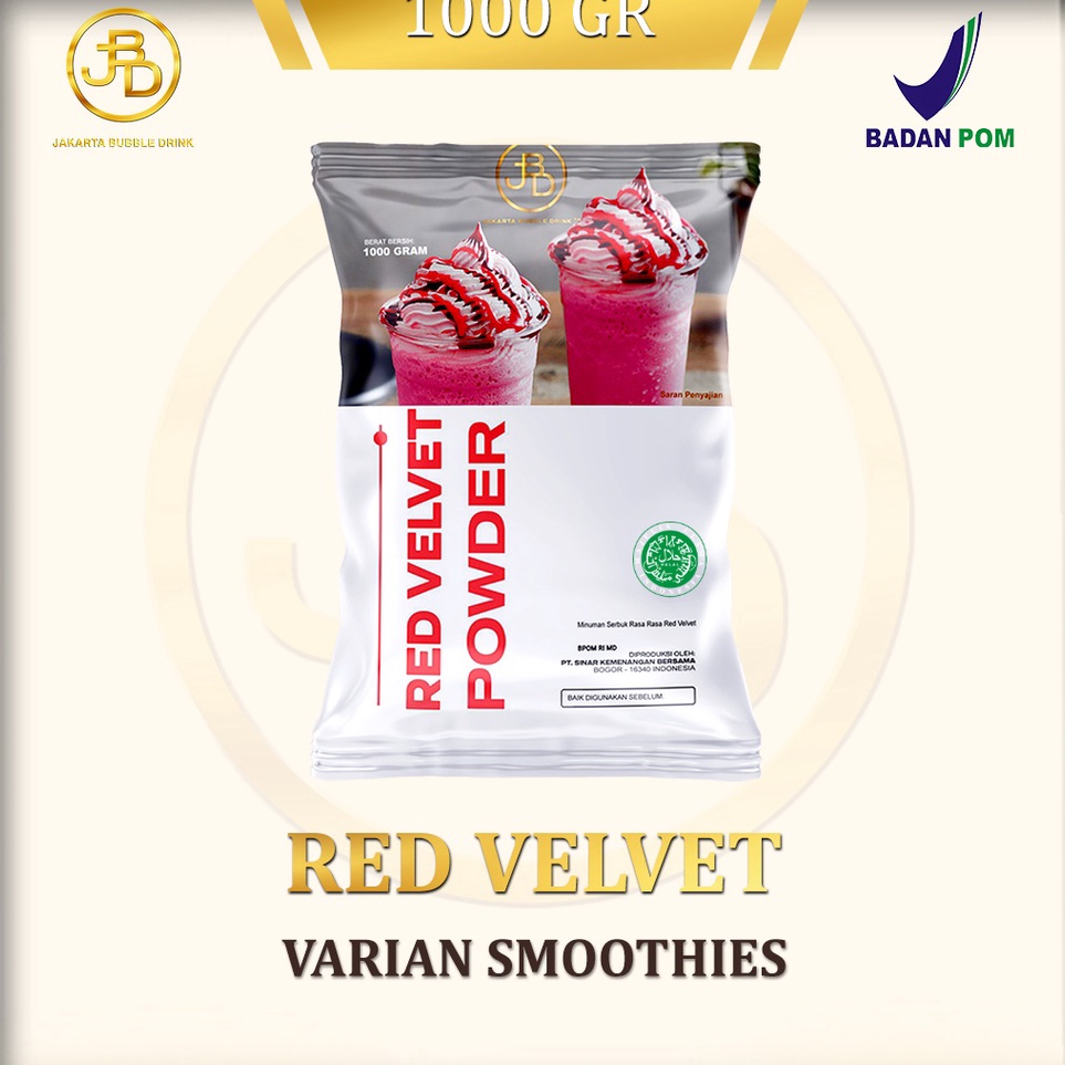 

12.12 BRANDS FESTIVAL Bubuk Minuman Premium RED VELVET -Jakarta Bubble Drink | BPOM&HALAL